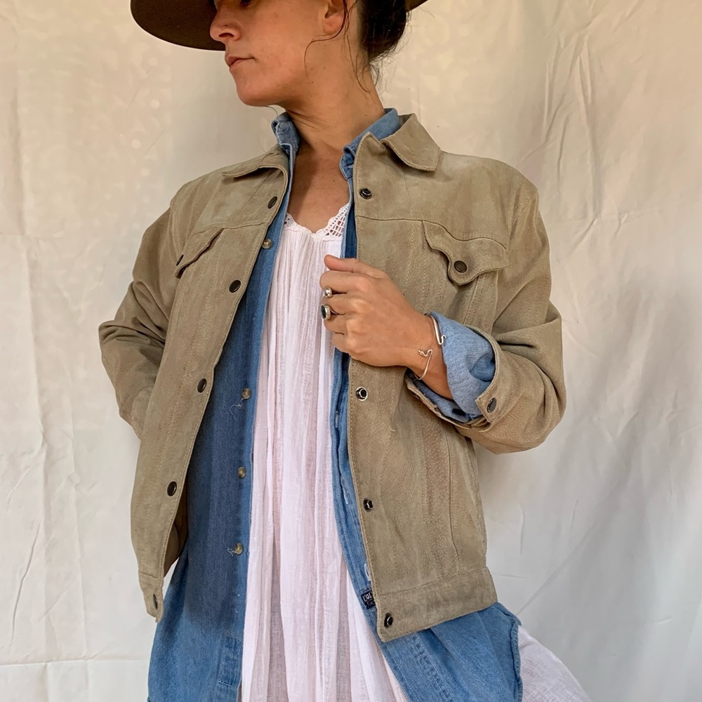 90s leather jacket Womens M